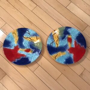 PFALTZGRAFF SEDONA STONEWARE 2 - 9.5” ACCENT PLATES - DISCONTINUED